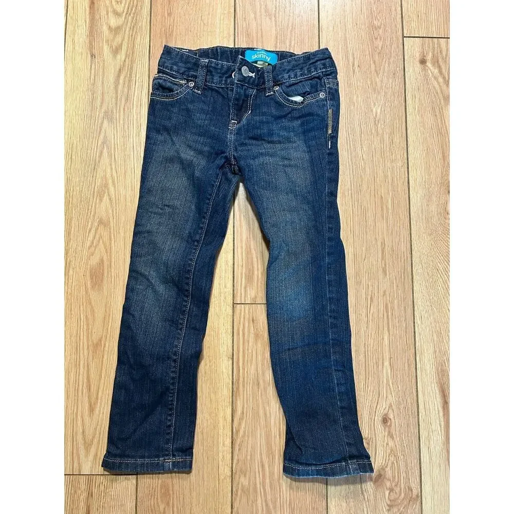 Old Navy Kids Skinny Jeans Regular Adjustable Stretch Boys Girls Unisex Size 5